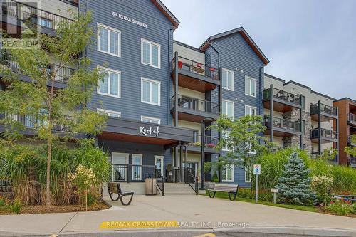 208 - 54 Koda Street, Barrie, ON - Outdoor With Balcony With Facade