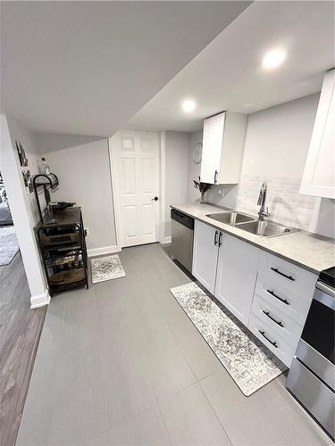 87 Locheed Drive, Hamilton, ON - Indoor Photo Showing Kitchen With Double Sink