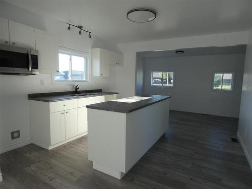 101 Keewatin Street, Longlac, ON - Indoor Photo Showing Kitchen With Double Sink