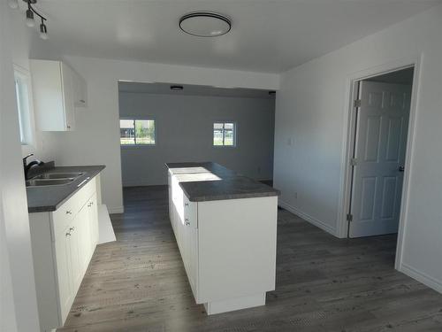 101 Keewatin Street, Longlac, ON - Indoor Photo Showing Kitchen With Double Sink