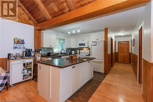 871 Jocko Point Road, North Bay, ON - Indoor Photo Showing Kitchen With Double Sink