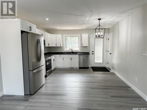 1241 98Th Street, North Battleford, SK - Indoor Photo Showing Kitchen With Stainless Steel Kitchen