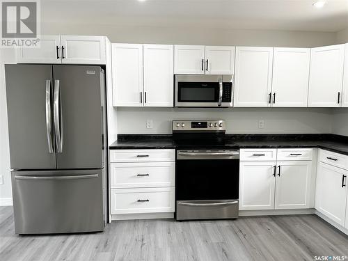 1241 98Th Street, North Battleford, SK - Indoor Photo Showing Kitchen With Stainless Steel Kitchen