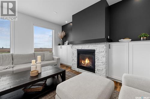 37 Broda Terrace, Moose Jaw, SK - Indoor Photo Showing Living Room With Fireplace