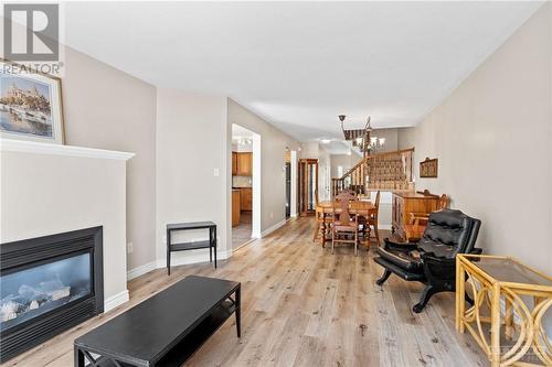 313 Silbrass Private, Ottawa, ON - Indoor Photo Showing Living Room With Fireplace