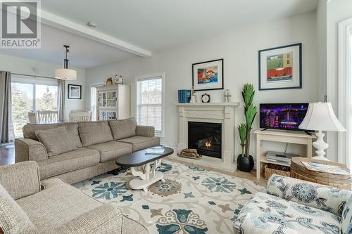 199 Main Street, Clarkes Beach, NL - Indoor Photo Showing Living Room With Fireplace