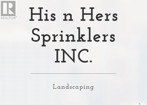 His N Hers Sprinklers Inc., Saskatoon, SK 