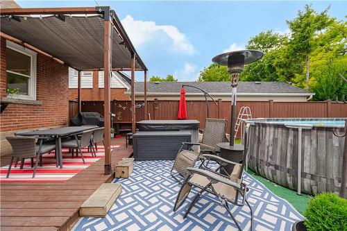 344 East 12Th Street, Hamilton, ON - Outdoor With Above Ground Pool With Deck Patio Veranda With Exterior