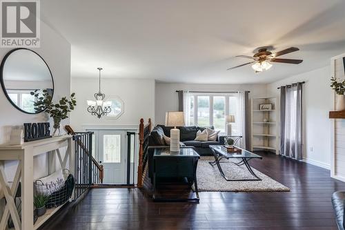 59 Cranes Road, Spaniards Bay, NL - Indoor Photo Showing Living Room With Fireplace