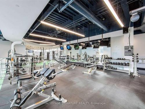 1001-10 Navy Wharf Crt, Toronto, ON - Indoor Photo Showing Gym Room