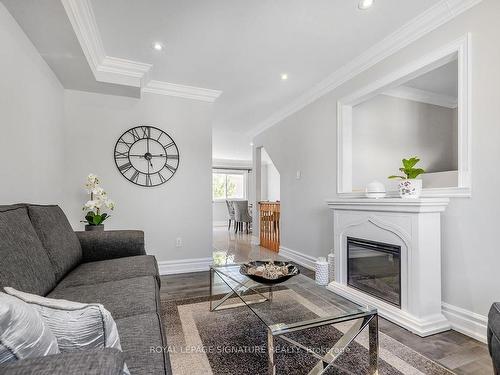 162 Parktree Dr, Vaughan, ON - Indoor Photo Showing Living Room With Fireplace