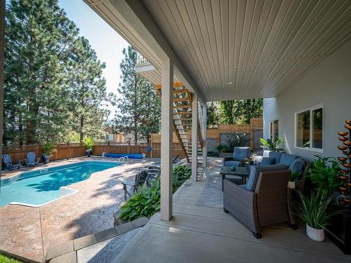 406 Azure Place, Kamloops, BC - Outdoor With In Ground Pool With Deck Patio Veranda With Exterior