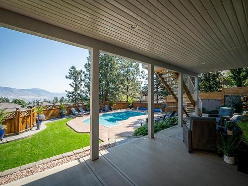 406 Azure Place, Kamloops, BC - Outdoor With In Ground Pool With Deck Patio Veranda