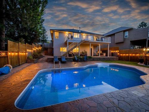 406 Azure Place, Kamloops, BC - Outdoor With In Ground Pool With Deck Patio Veranda With Backyard