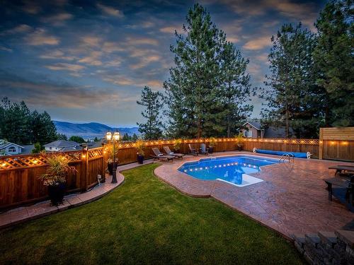 406 Azure Place, Kamloops, BC - Outdoor With In Ground Pool With Backyard