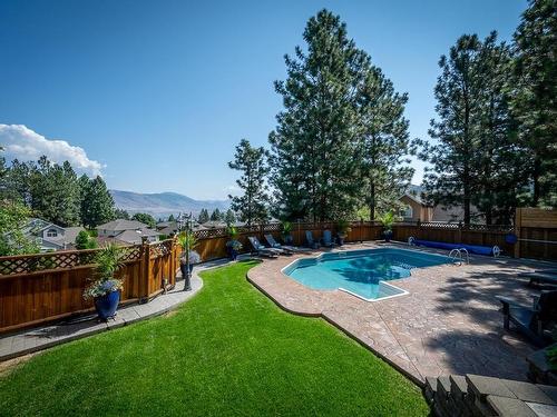 406 Azure Place, Kamloops, BC - Outdoor With In Ground Pool With Backyard