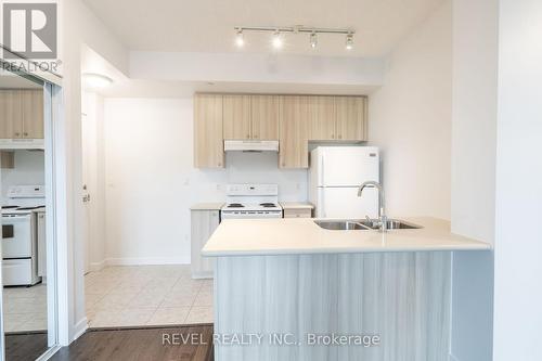 308 - 90 Charlton Avenue W, Hamilton (Durand), ON - Indoor Photo Showing Kitchen With Double Sink