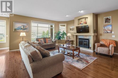 3242 Malbec Crescent, West Kelowna, BC - Indoor Photo Showing Living Room With Fireplace