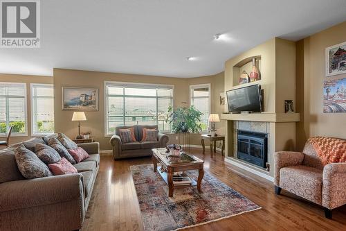 3242 Malbec Crescent, West Kelowna, BC - Indoor Photo Showing Living Room With Fireplace