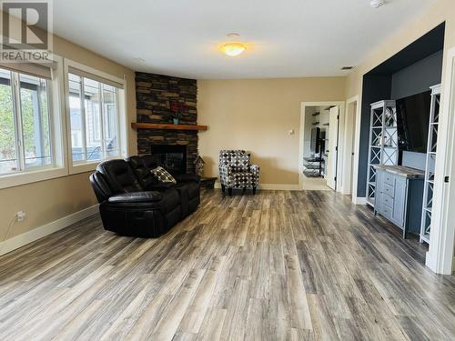 350 Westridge Drive, Williams Lake, BC - Indoor Photo Showing Living Room With Fireplace