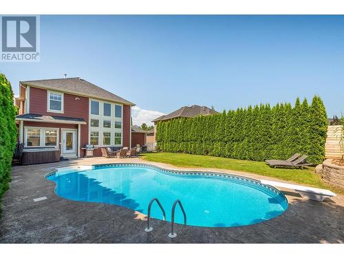 357 Quilchena Drive, Kelowna, BC - Outdoor With In Ground Pool With Backyard