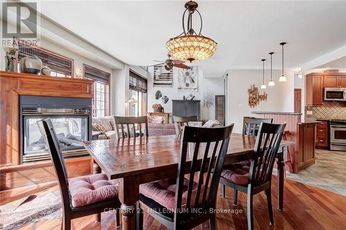 17 - 224 Blueski George Crescent, Blue Mountains, ON - Indoor Photo Showing Dining Room With Fireplace