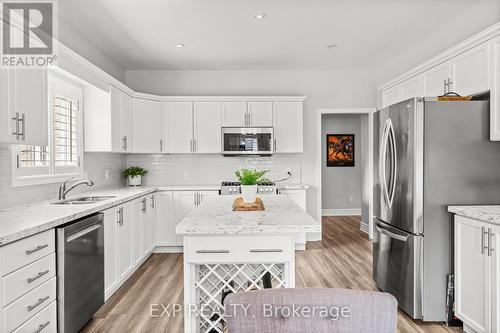 17 Hillcroft Drive, Hamilton (Stoney Creek Mountain), ON - Indoor Photo Showing Kitchen With Stainless Steel Kitchen With Double Sink