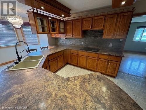 590 Dutrisac Road, Sturgeon Falls, ON - Indoor Photo Showing Kitchen With Double Sink