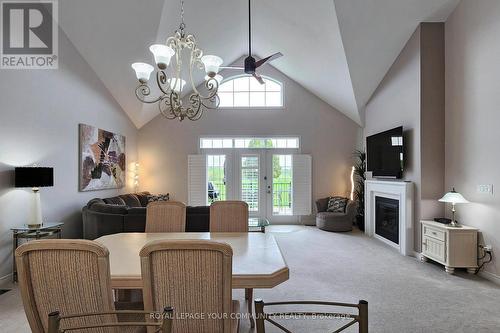 9 Bill Knowles Street, Uxbridge, ON - Indoor Photo Showing Dining Room With Fireplace