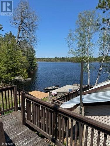 102 Maskinonge Island, St. Charles, ON - Outdoor With Body Of Water With Deck Patio Veranda With View