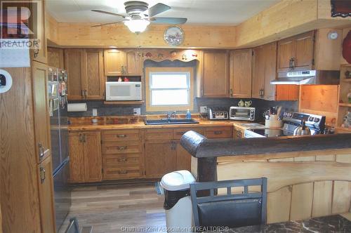 9480 Longwoods Road Unit# 31, Chatham, ON - Indoor Photo Showing Kitchen With Double Sink