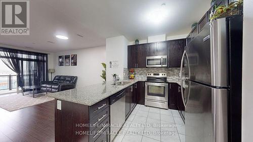 403 - 7325 Markham Road, Markham, ON - Indoor Photo Showing Kitchen With Stainless Steel Kitchen With Double Sink With Upgraded Kitchen