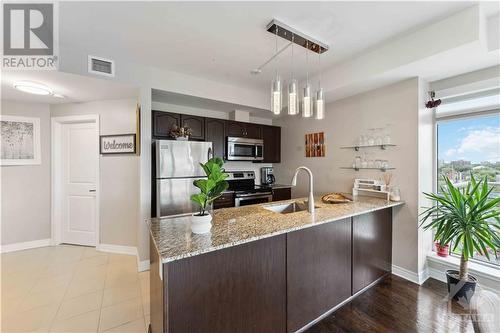 90 Landry Street Unit#909, Ottawa, ON - Indoor Photo Showing Kitchen With Upgraded Kitchen