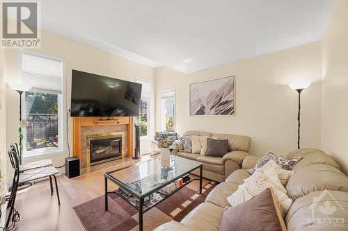 114 Longshire Circle, Ottawa, ON - Indoor Photo Showing Living Room With Fireplace