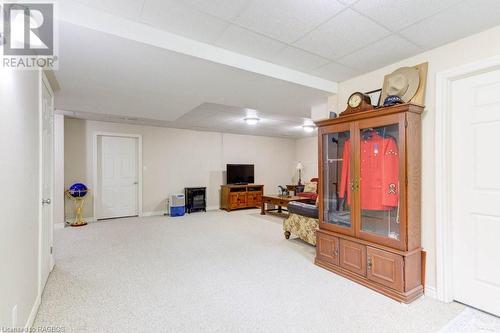 Bottom of stairs Open foyer / room in basement - 292 Balaklava Street, Paisley, ON - Indoor