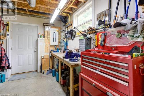 Work shop, Furnace, Electrical Panel - 292 Balaklava Street, Paisley, ON - Indoor Photo Showing Basement