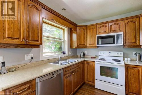 Very roomy Kitchen - 292 Balaklava Street, Paisley, ON - Indoor Photo Showing Kitchen With Double Sink