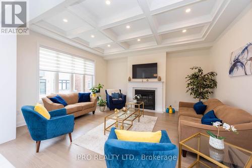 2437 Irene Crescent, Oakville (Glen Abbey), ON - Indoor Photo Showing Living Room With Fireplace