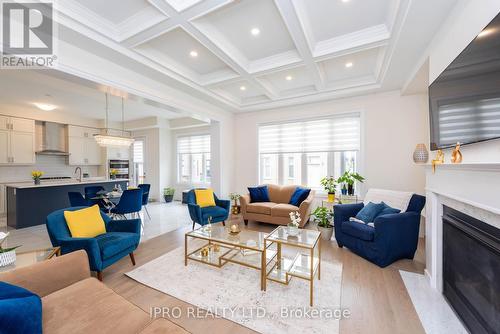 2437 Irene Crescent, Oakville (Glen Abbey), ON - Indoor Photo Showing Living Room With Fireplace