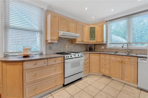 74 Balmoral Avenue S, Hamilton, ON - Indoor Photo Showing Kitchen With Double Sink