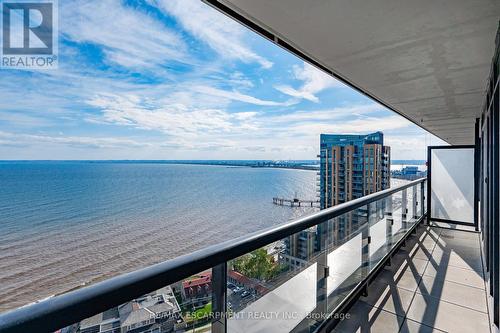 1503 - 370 Martha Street, Burlington, ON - Outdoor With Body Of Water With Balcony With View