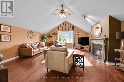 46 Redtail Crescent, Hamilton (Carpenter), ON - Indoor Photo Showing Living Room With Fireplace