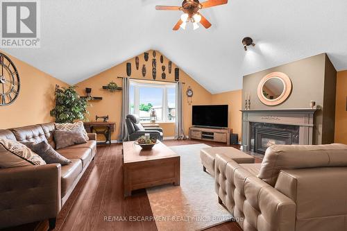 46 Redtail Crescent, Hamilton (Carpenter), ON - Indoor Photo Showing Living Room With Fireplace