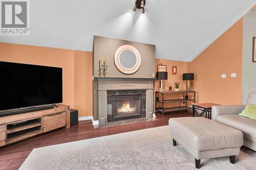 46 Redtail Crescent, Hamilton (Carpenter), ON - Indoor Photo Showing Living Room With Fireplace