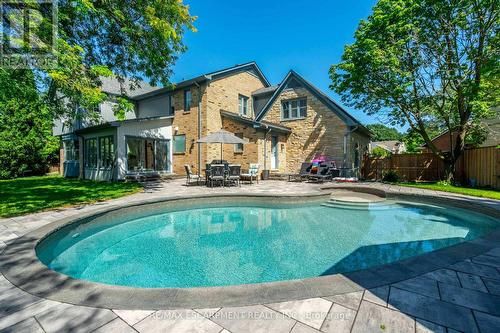 81 Flanders Drive, Hamilton (Waterdown), ON - Outdoor With In Ground Pool With Deck Patio Veranda With Backyard