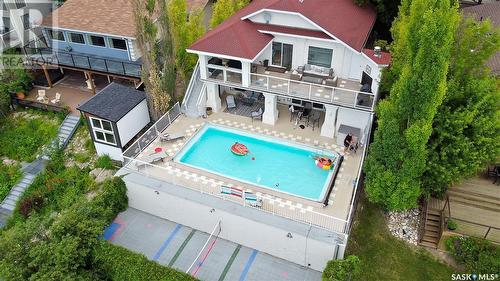 5702 Nelson Beach Drive, Wakaw Lake, SK - Outdoor With In Ground Pool With Deck Patio Veranda