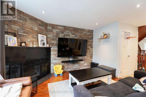 4484 Jenkins Crescent, Mississauga (Hurontario), ON - Indoor Photo Showing Living Room With Fireplace