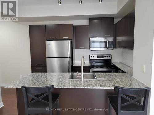 1711 - 360 Square One Drive, Mississauga (City Centre), ON - Indoor Photo Showing Kitchen With Stainless Steel Kitchen With Upgraded Kitchen