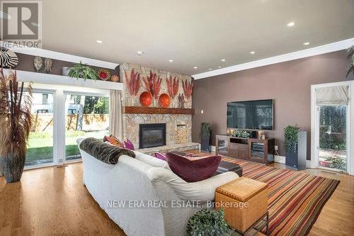 161 Dornie Road, Oakville (Eastlake), ON - Indoor Photo Showing Living Room With Fireplace