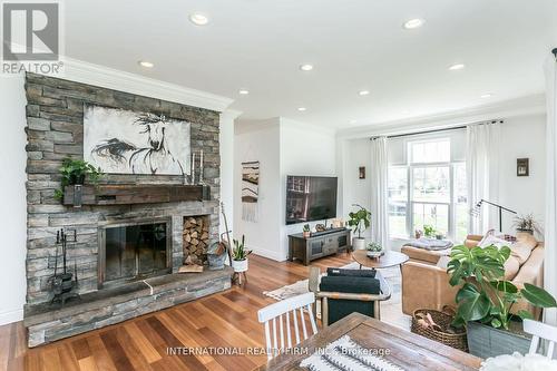 1231 Martins Boulevard, Brampton (Bram West), ON - Indoor Photo Showing Living Room With Fireplace